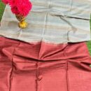 MAHATI  Grey  Pure Kota Baswada Silk Handloom Saree