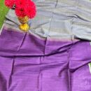 MAHATI  Grey  Pure Kota Baswada Silk Handloom Saree