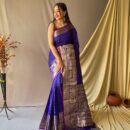 Banarasi Kadwa Silk Saree - Violet