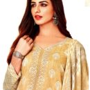 Cotton Unstitched Salwar Suits -Yellow
