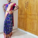 Banarasi Kadwa Pure Silk Saree  - Blue