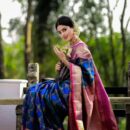 Banarasi Kadwa Pure Silk Saree  - Blue