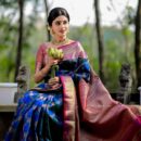 Banarasi Kadwa Pure Silk Saree  - Blue
