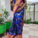 Banarasi Kadwa Pure Silk Saree  - Blue