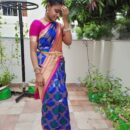 Banarasi Kadwa Pure Silk Saree  - Blue