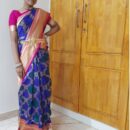 Banarasi Kadwa Pure Silk Saree  - Blue