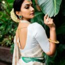 Banarasi Lichi Pure Silk Saree  - Cream