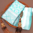 Banarasi Kadwa Pure Silk Saree  - Blue