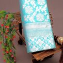 Banarasi Kadwa Pure Silk Saree  - Blue