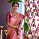 Banarasi Kadwa Pure Silk Saree  - Pink
