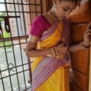 Banarasi Kadwa Pure Silk Saree  - Yellow
