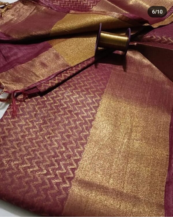 Silk Linen Saree