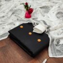 Silk  Unstitched Salwar Suits -Black