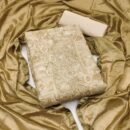 Silk  Unstitched Salwar Suits - Gold