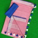 MAHATI Soft Linen Saree - Pink
