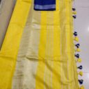 MAHATI Soft Linen Saree - Yellow