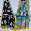 Chanderi Pure Silk Saree - Black