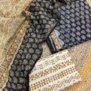 Kota Doria Salwar Suits - Black