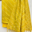 Khadi Cotton Batik Salwar Suits -Yellow
