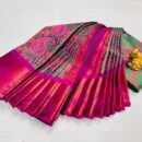 Pure Silk Minakari Saree - Green