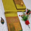 Kanjivaram Fancy Soft Silk Saree  - Green