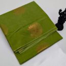 Silk Cotton Saree  - Green