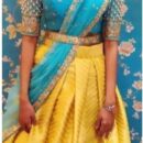 Silk Half Saree Lehenga - Yellow