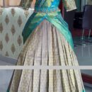 Silk Half Saree Lehenga - Grey