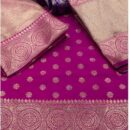 Silk Half Saree Lehenga - Purple