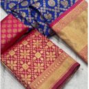 Silk Half Saree Lehenga - Blue
