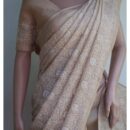 Lakhnavi Kota Silk Saree - Beige