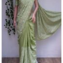 Lakhnavi Kota Silk Saree - Green