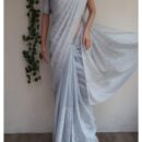 Lakhnavi Kota Silk Saree - Lavender