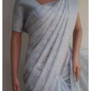 Lakhnavi Kota Silk Saree - Lavender