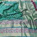 Kadwa Soft Silk Saree - Green