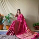 Kadwa Soft Silk Saree - Pink