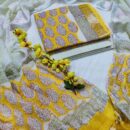 Linen Designer Salwar Suits  - Yellow
