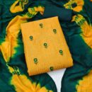 Silk Unstitched Salwar Suits -Yellow