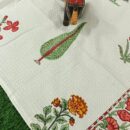 Hand Block Print Towels  - Cream