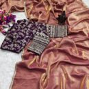 Tissue Silk Saree - Peach