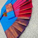 Kanjivaram Fancy Soft Silk Saree - Blue