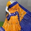 Handloom Ikkat Linen Saree