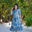 Muslin Kurti Dress - Grey