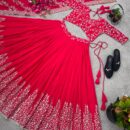 Designer Anarkali Lehenga Choli with Dupatta   - Pink