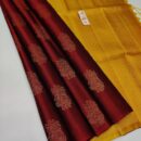 Lichi Silk Saree - Maroon