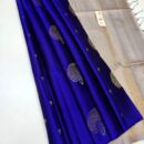 Lichi Silk Saree - Blue