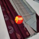 Lichi Silk Saree - Maroon