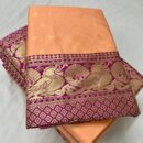 Banarasi Katan Pure Silk Saree - Peach