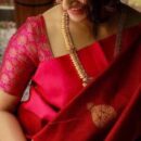 Banarasi Katan Pure Silk Saree - Red