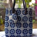 Blockprint Cotton Bag 18 x 20 inch